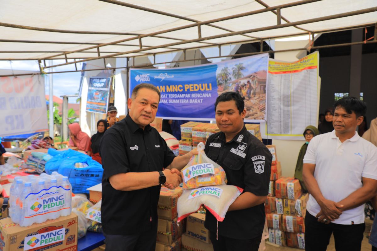 MNC Peduli Tunjukkan Kepedulian, 8,5 Ton Logistik untuk Korban Banjir Bandang Agam
