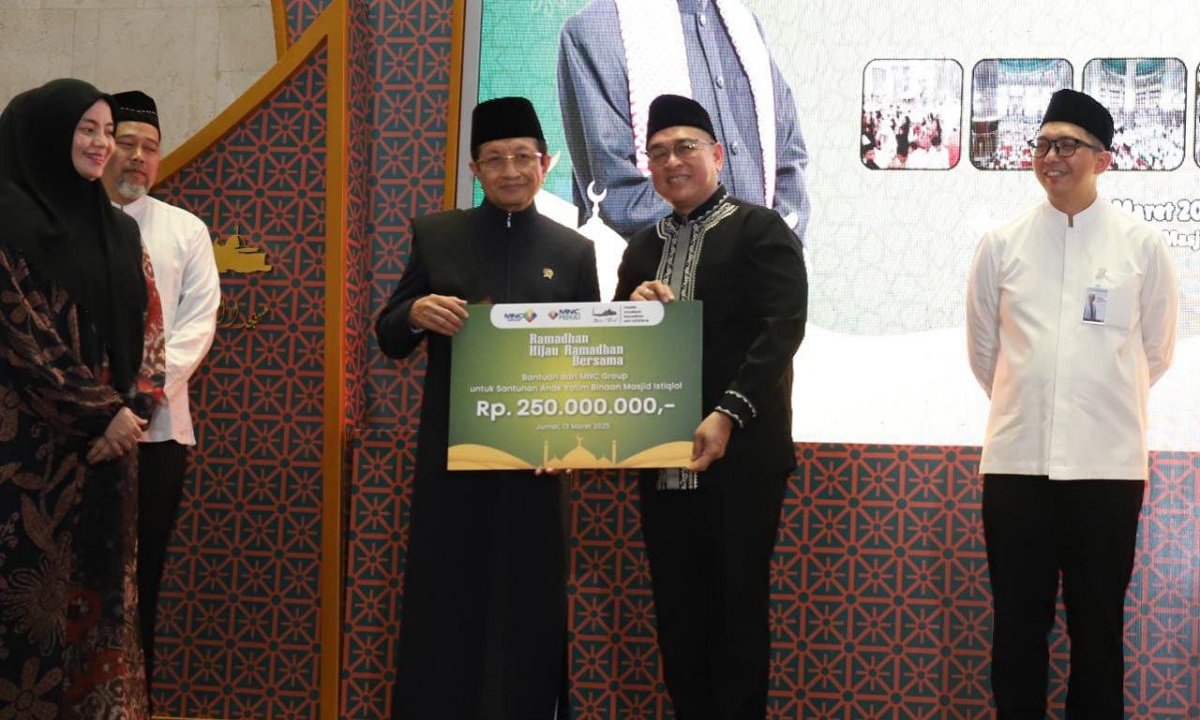 MNC Group dan MNC Peduli Salurkan Bantuan Rp250 Juta untuk Anak Yatim Binaan Masjid Istiqlal